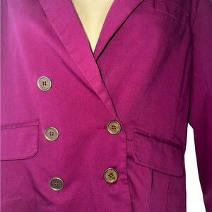 Women's Double-Breasted Pink Blazer